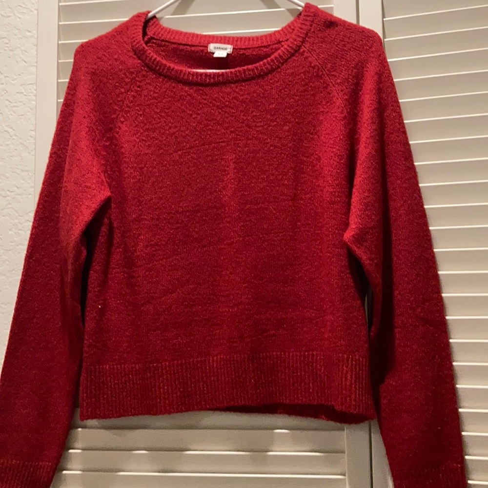 red sweater